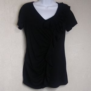 New maternity black top with ruffle